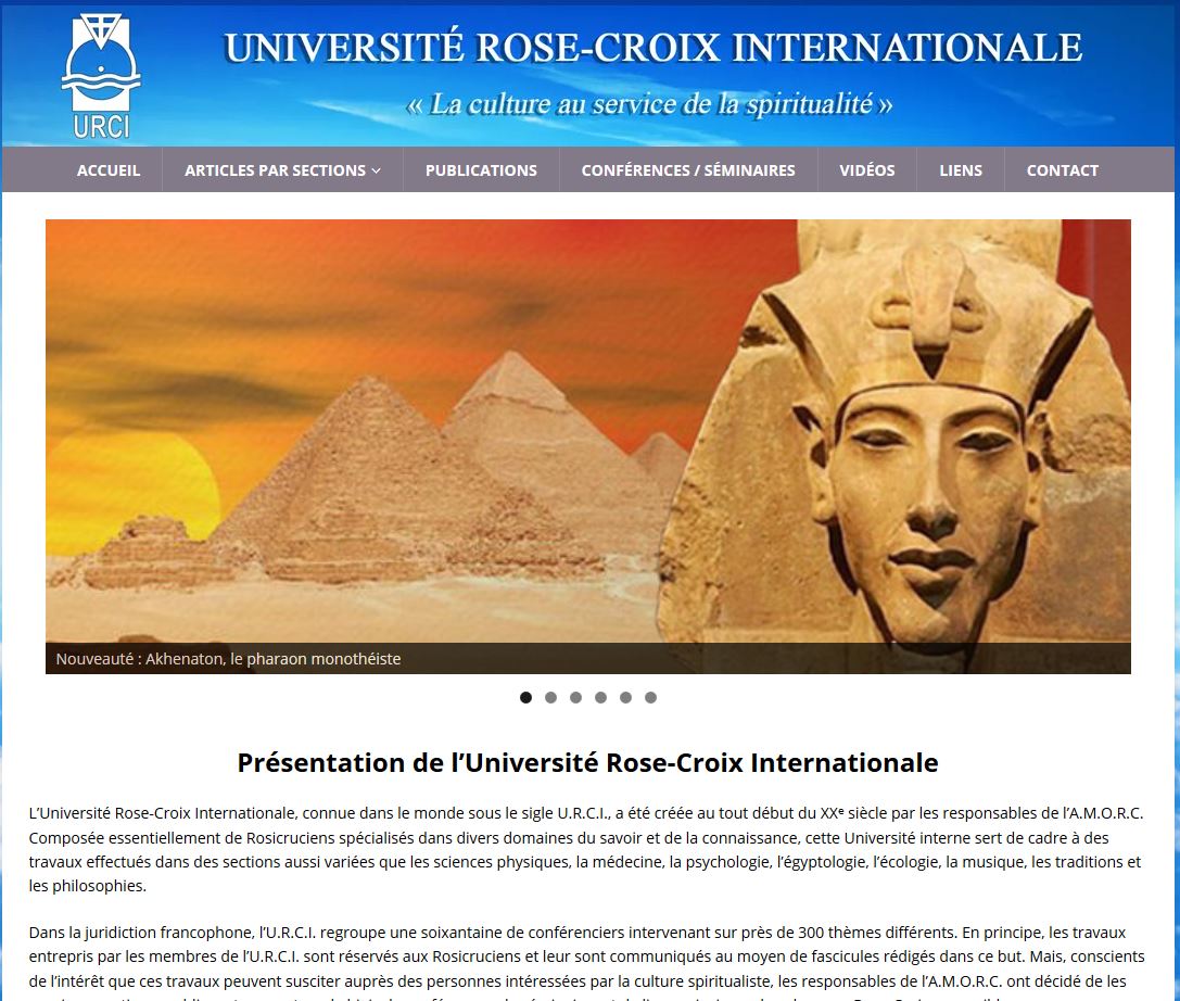 Site officiel de l’Université Rose-Croix Internationale.